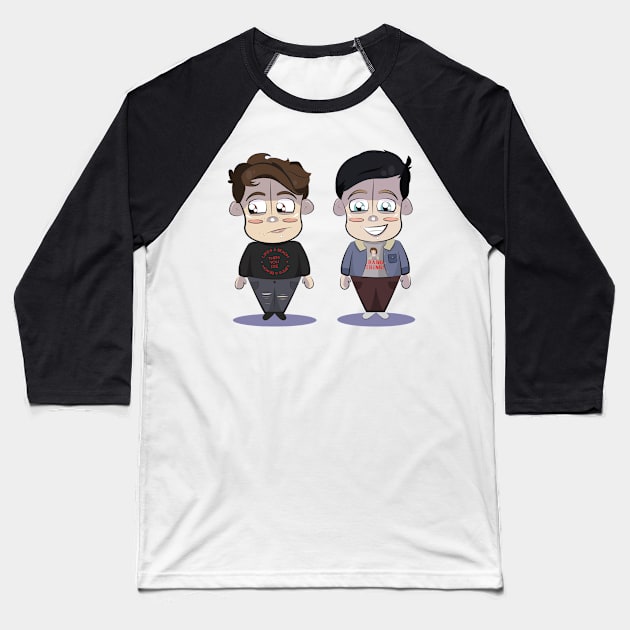 Dan and Phil Baseball T-Shirt by addelinreplogle